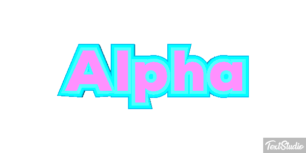 Alpha Text effect