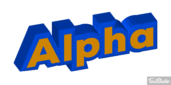 Alpha Text effect