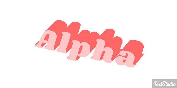 Alpha Text effect