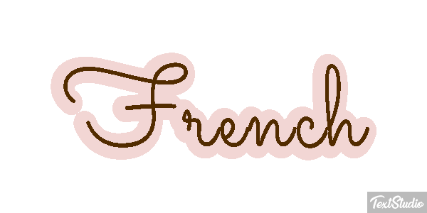 French Text effect