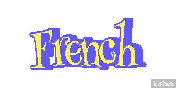 French Text effect