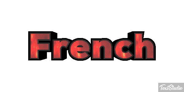 French Text effect