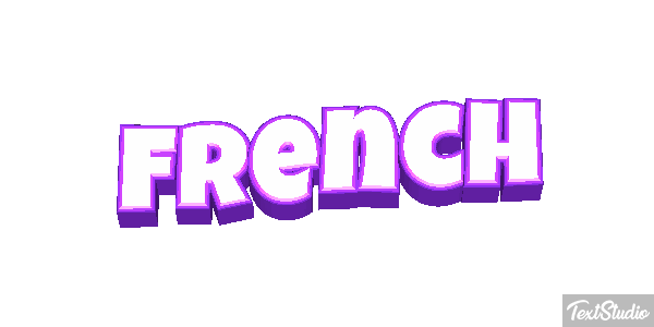 French Text effect