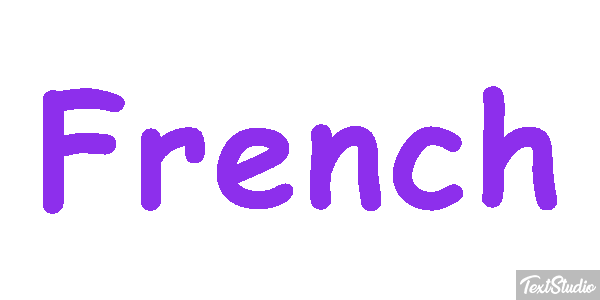 French Text effect