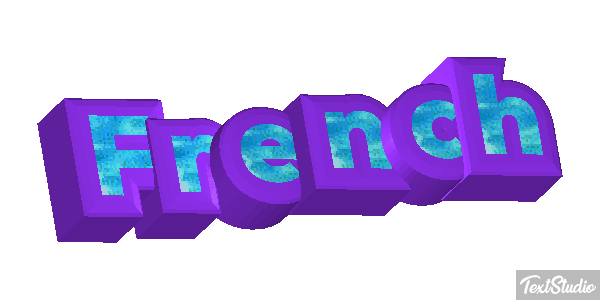 French Text effect