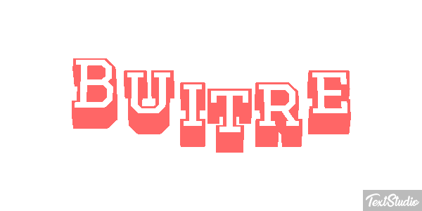 Buitre Effet de texte