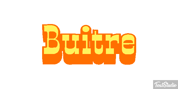Buitre Effet de texte