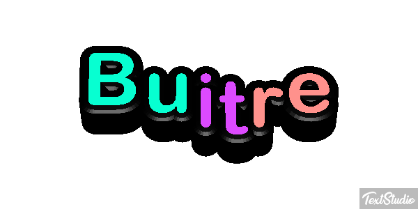 Buitre Effet de texte