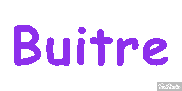 Buitre Effet de texte
