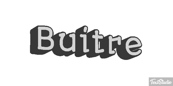 Buitre Effet de texte