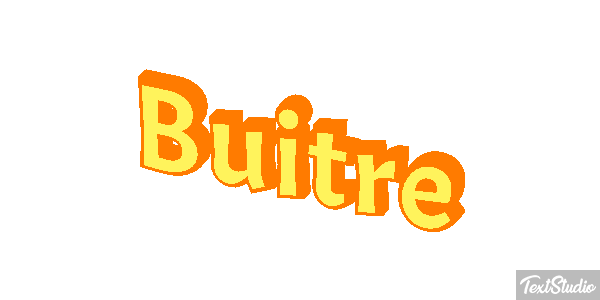 Buitre Effet de texte