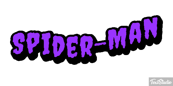 Spider-Man Efecto de texto
