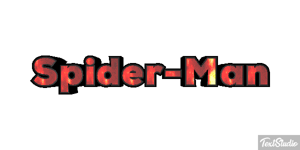 Spider-Man Efecto de texto