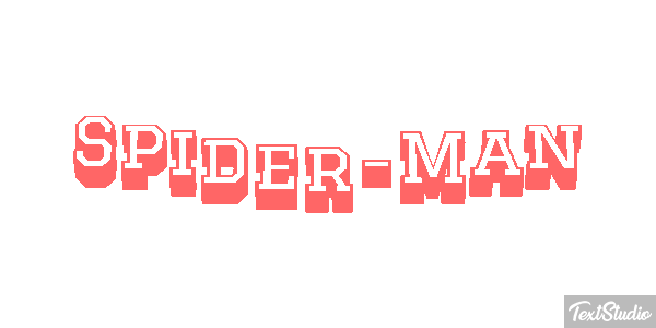 Spider-Man Efecto de texto