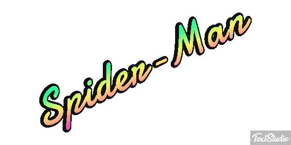 Spider-Man Efecto de texto