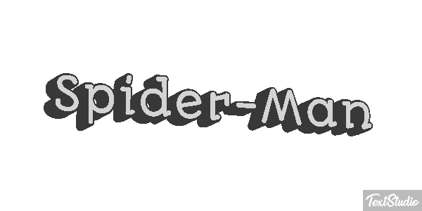 Spider-Man Efecto de texto