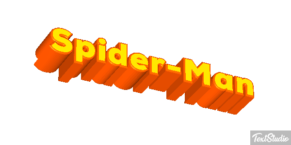 Spider-Man Efecto de texto