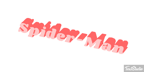 Spider-Man Efecto de texto