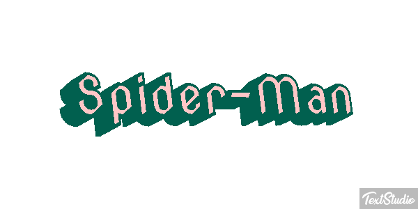 Spider-Man Efecto de texto