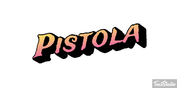 Pistola Efeito do texto