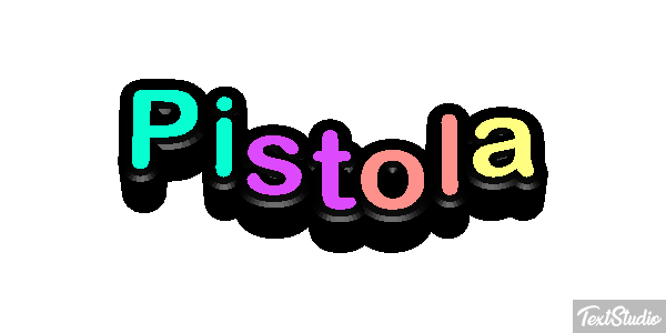 Pistola Efeito do texto