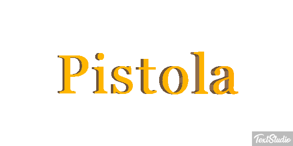 Pistola Efeito do texto