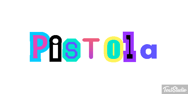 Pistola Efeito do texto