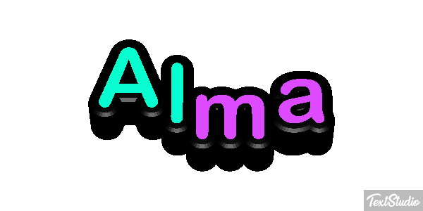 Alma Efecto de texto