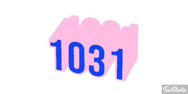 1031 Text effect