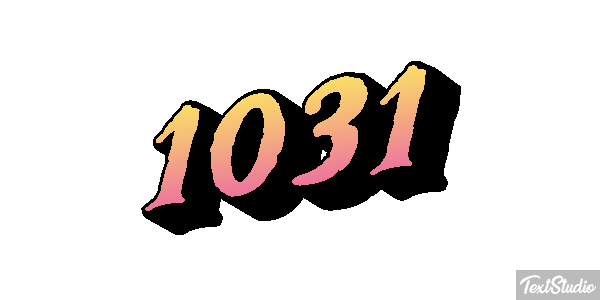 1031 Text effect