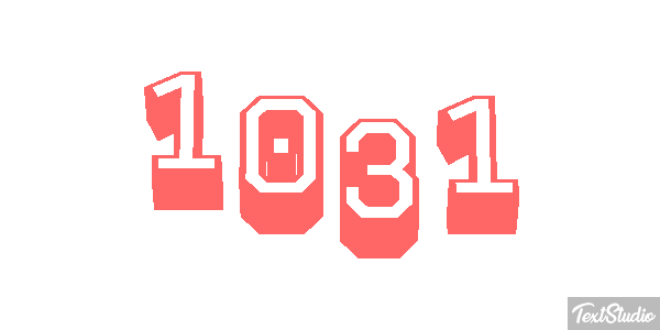 1031 Text effect