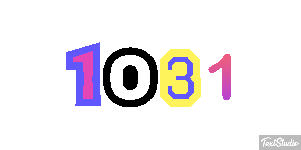1031 Text effect