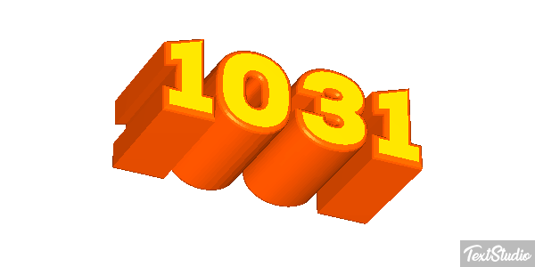 1031 Text effect