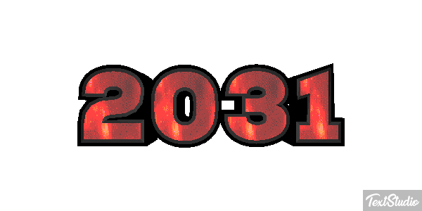 2031 Text effect