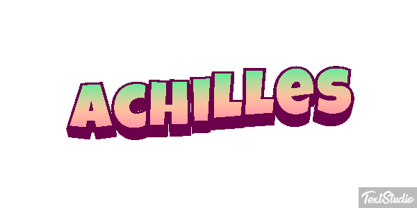 Achilles Text effect