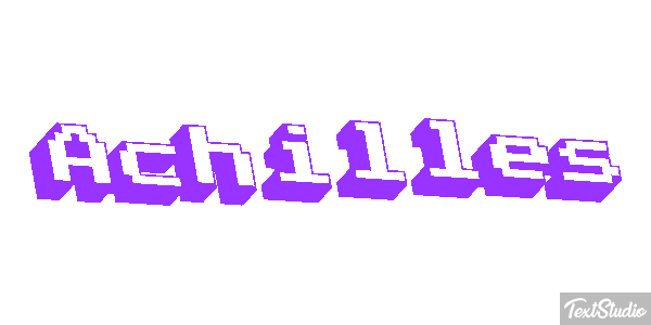 Achilles Text effect