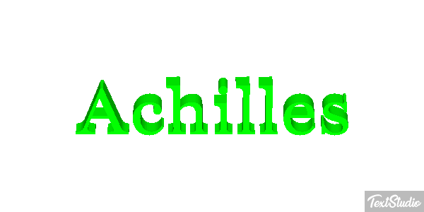 Achilles Text effect