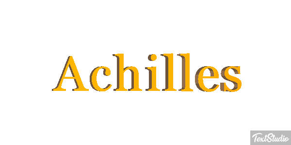 Achilles Text effect