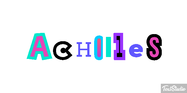 Achilles Text effect