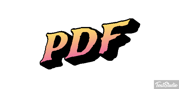 PDF Текстовый эффект