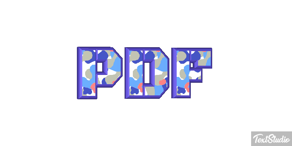 PDF Текстовый эффект