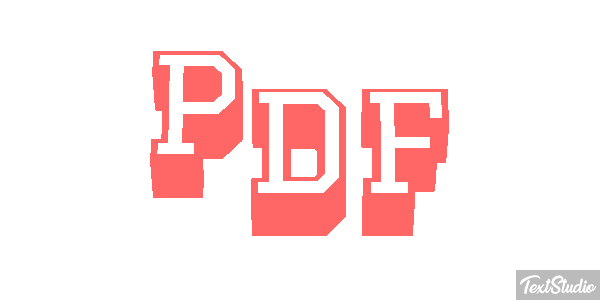 PDF Текстовый эффект
