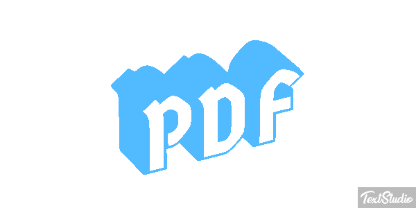 PDF Текстовый эффект
