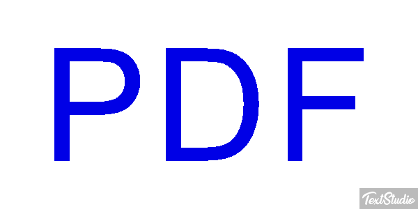 PDF Текстовый эффект