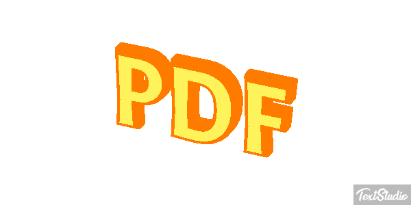 PDF Текстовый эффект