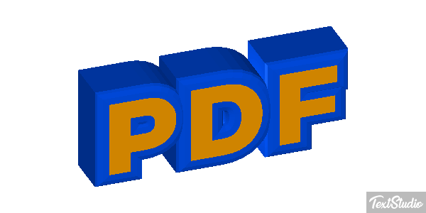 PDF Текстовый эффект