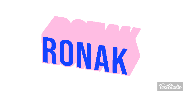 Ronak テキスト効果