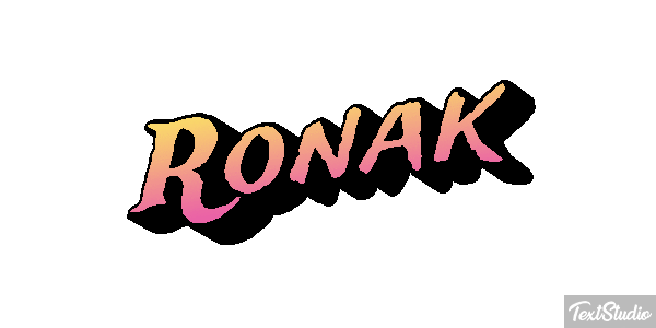 Ronak テキスト効果