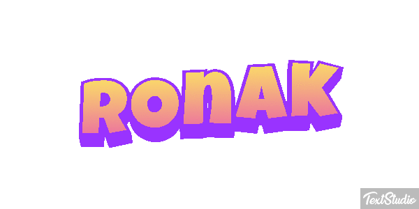 Ronak テキスト効果
