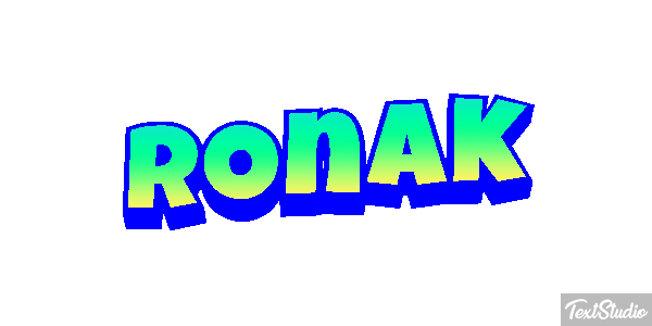 Ronak テキスト効果